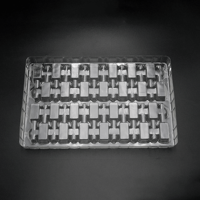 Empacotamento transparente plástico da bandeja da bolha da lente eletrônica feita sob encomenda
