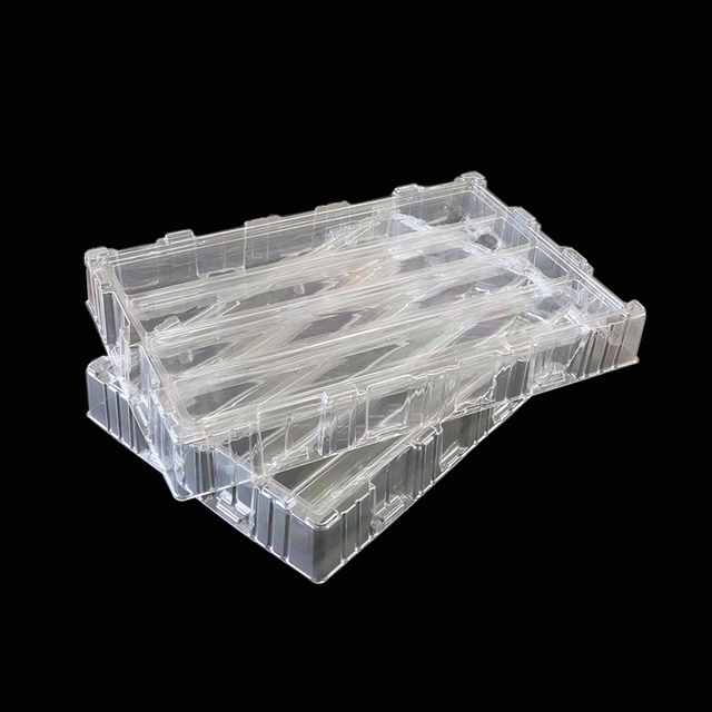 Componentes eletrônicos IC Chips Blister Tray Plastic Packaging