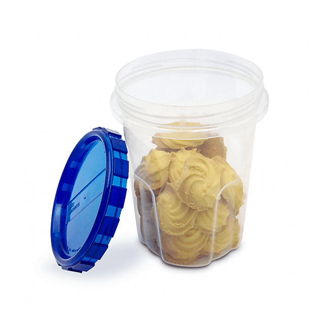 Recipiente de armazenamento de alimentos de plástico com tampa giratória de 32 onças hermética de cor personalizada para máquina de lavar louça