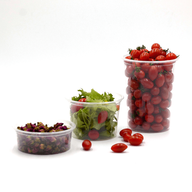 Sopa afastada que empacota o copo 16oz plástico descartável com tampa