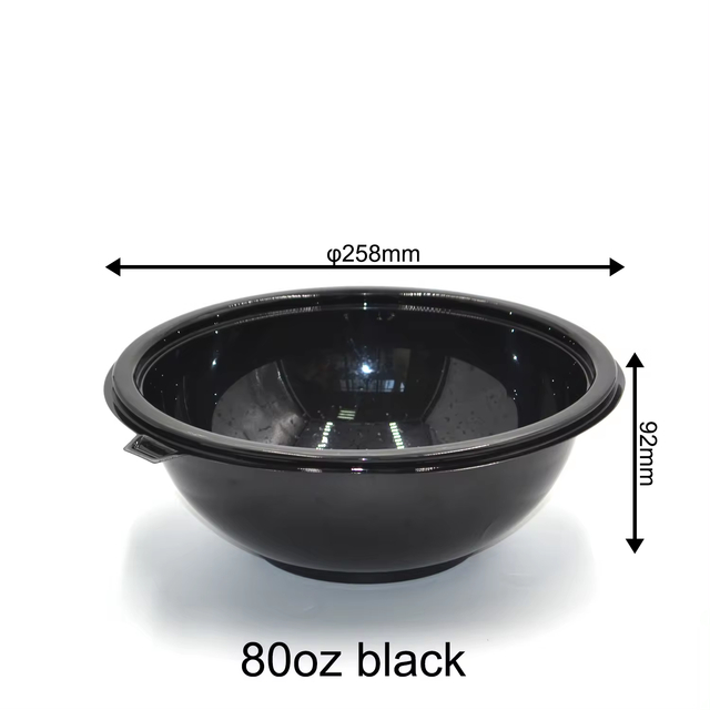 Salada descartável de empacotamento da salada de frutas 80OZ para o alimento afastado do recipiente descartável do partido